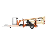 New Boom Lift,Side of new JLG,Side of New JLG Boom Lift,New Tow-Pro Boom Lift